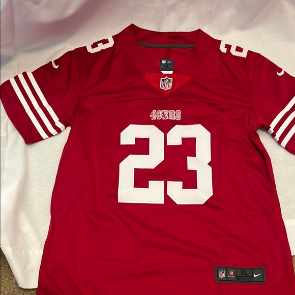 Nike Scarlet Football Jersey - Picture 1 of 5